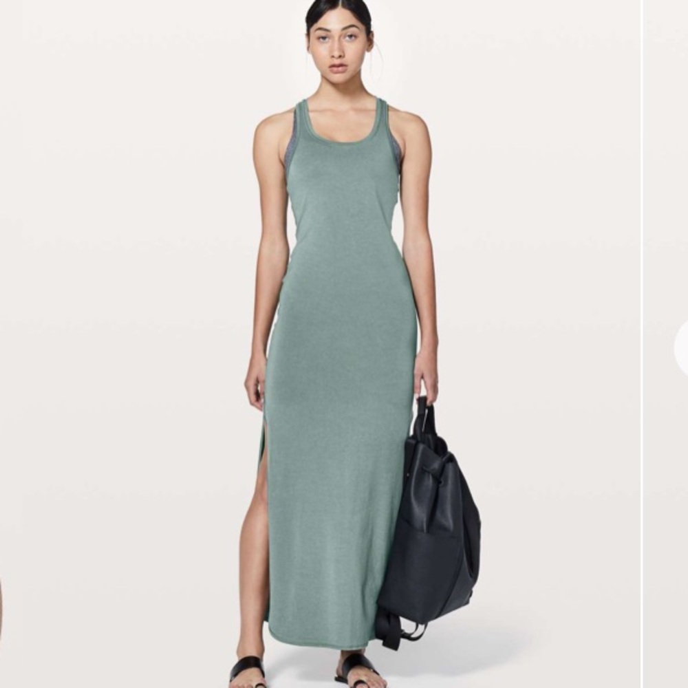Sage Green Racerback Maxi Dress
